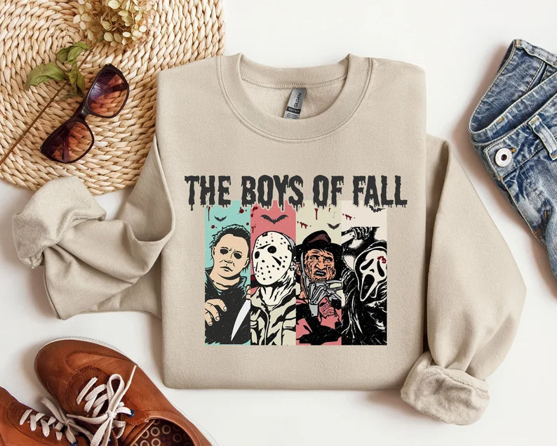 Boys of Fall Horror Halloween Sweatshirt