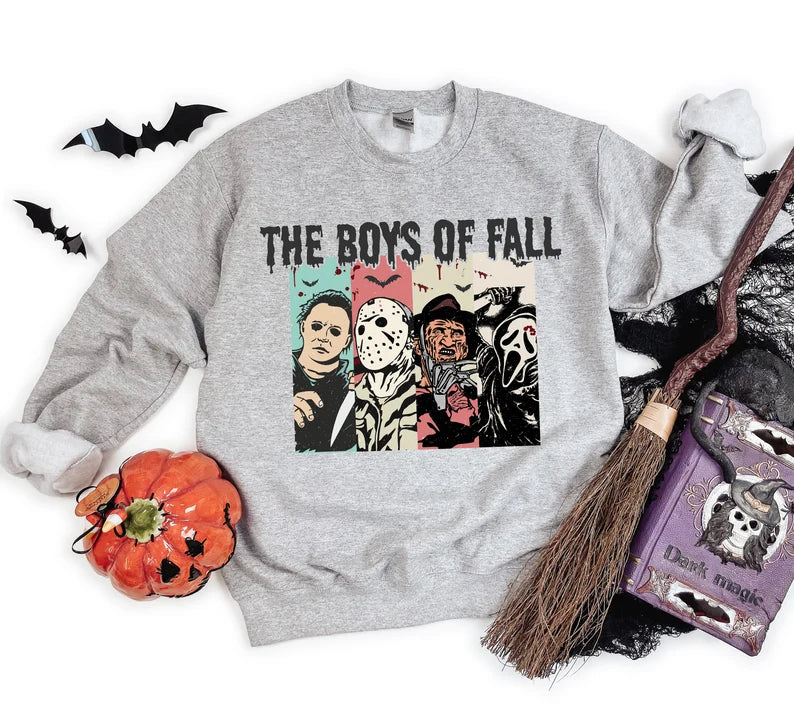 Boys of Fall Horror Halloween Sweatshirt