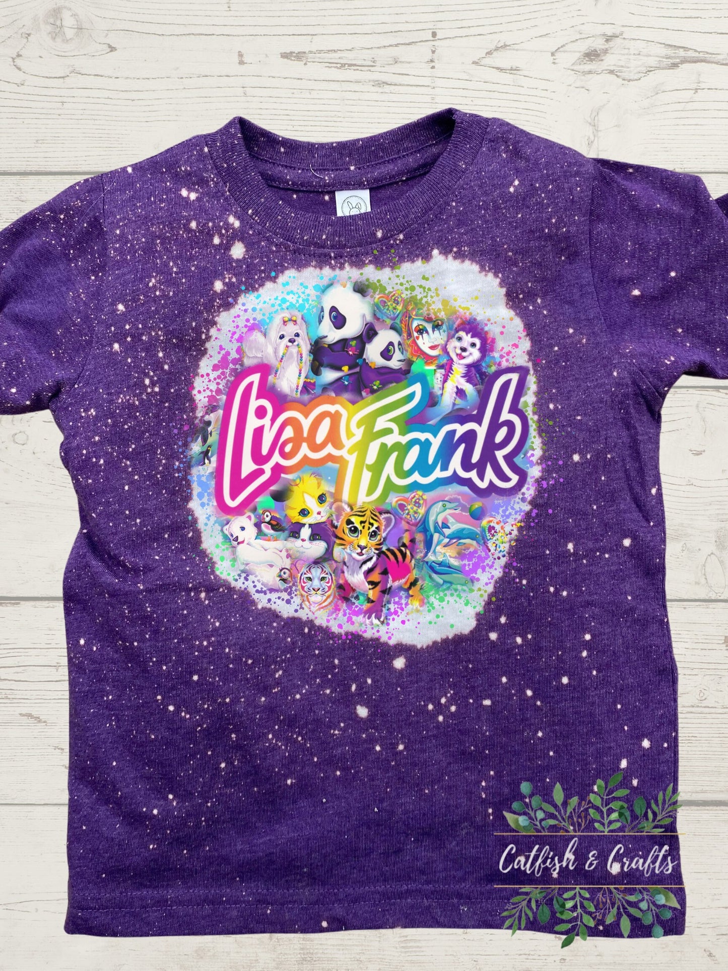 Toddler 90s inspired Bleached Tee