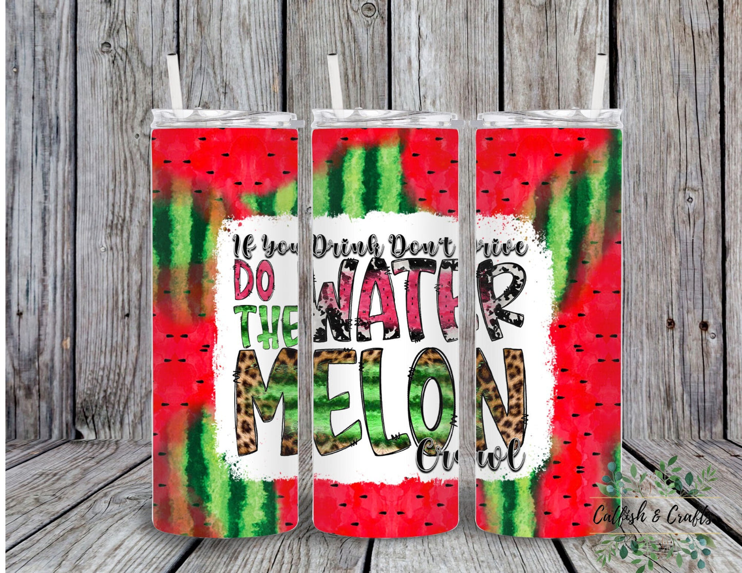 COMBO Watermelon Crawl Tracy Byrd Tee and 20 oz Tumbler