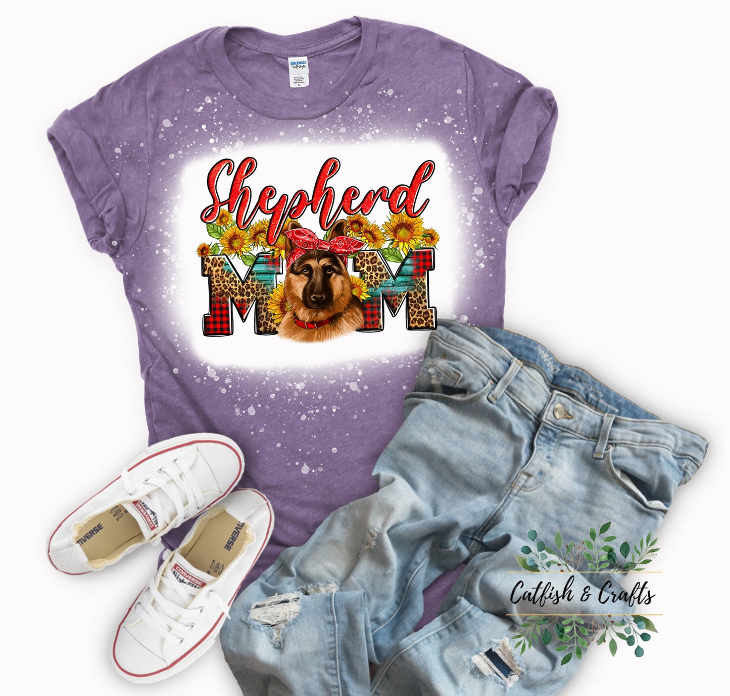Shepherd Mom Bleached Tee