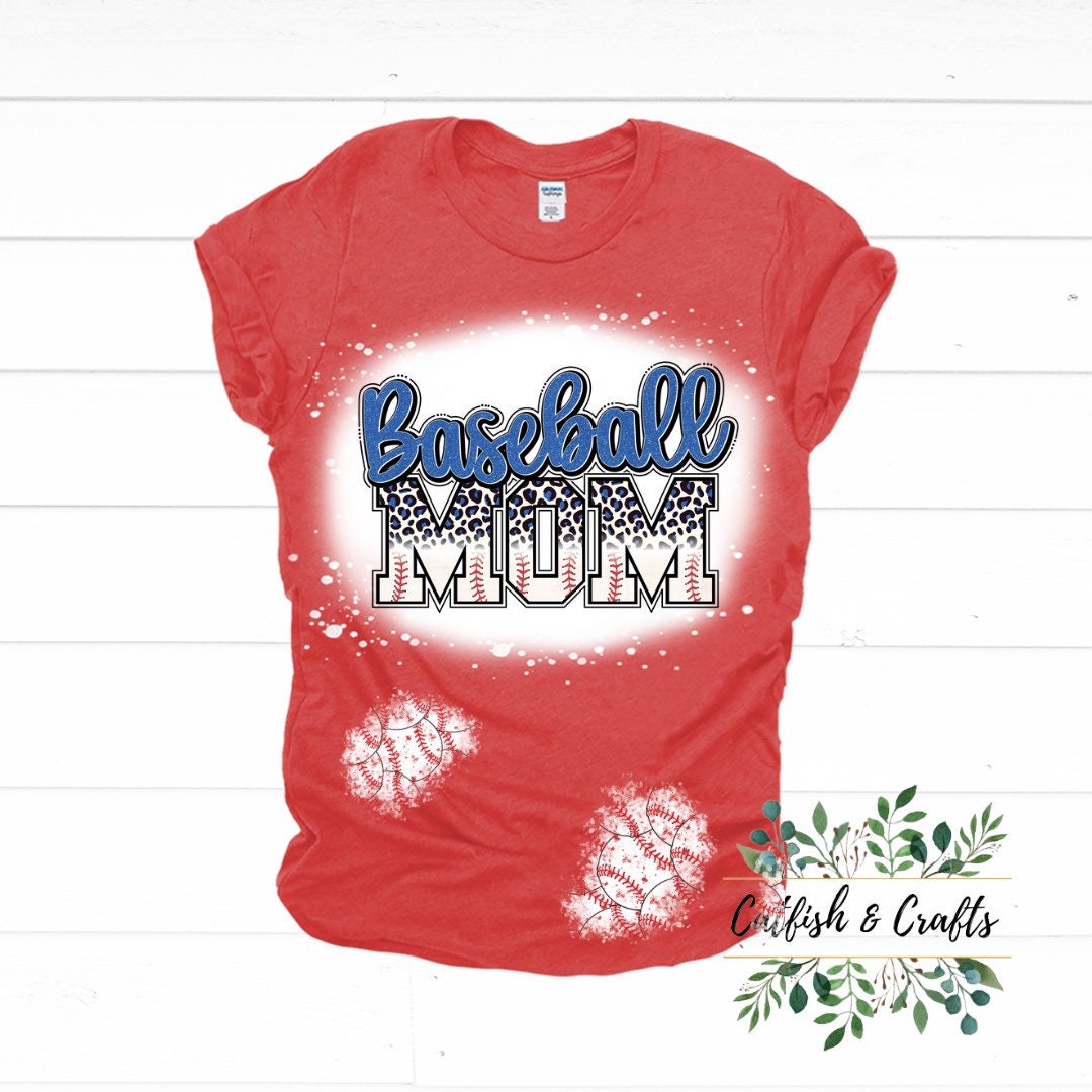 Baseball Mom Bleached Tee