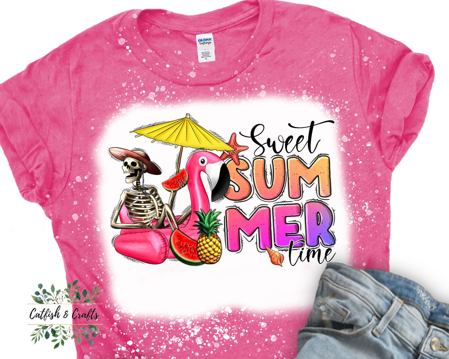 Sweet Summertime Bleached Tee