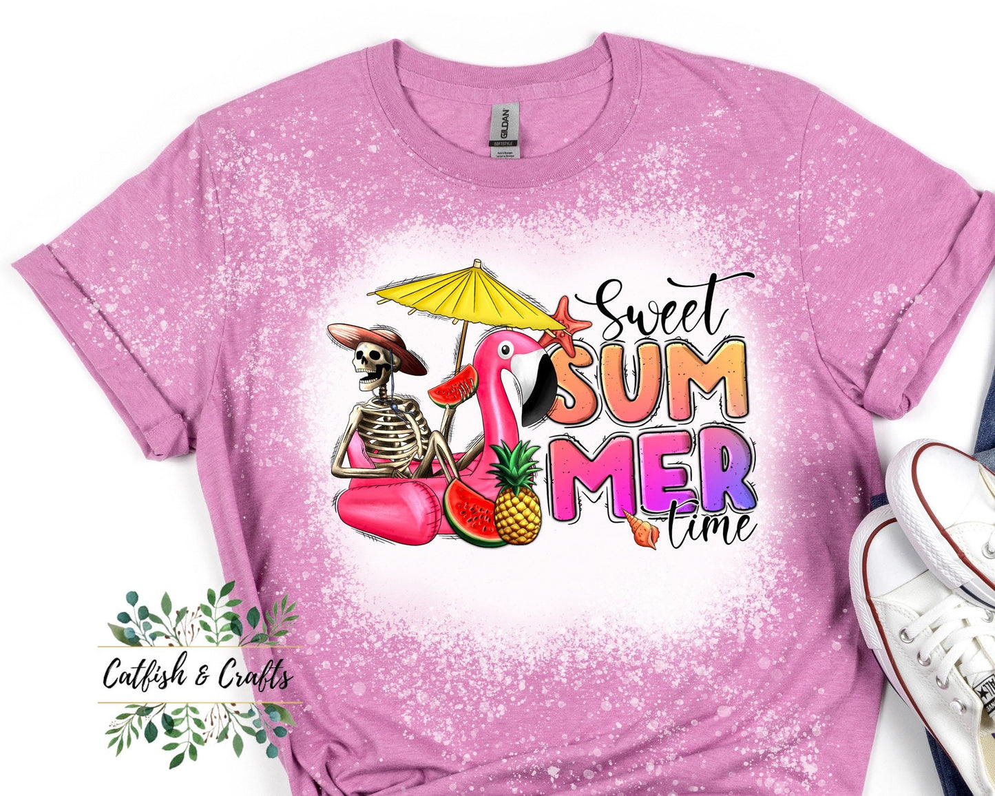 Sweet Summertime Bleached Tee
