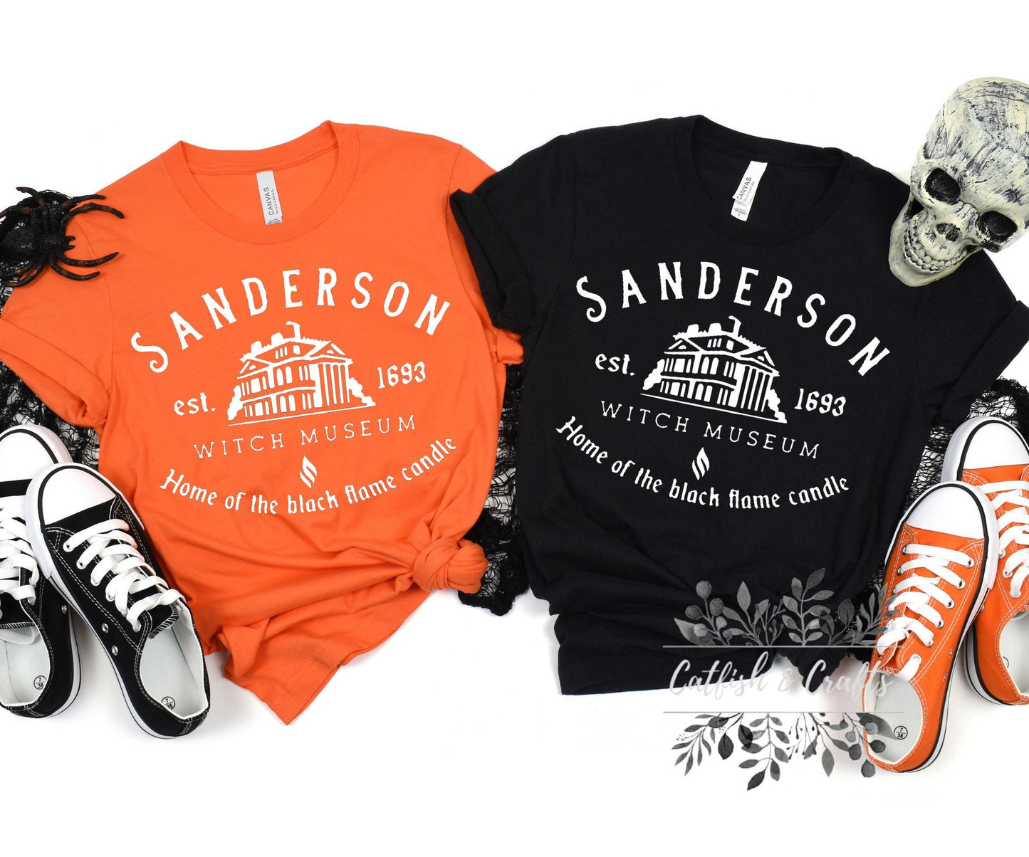 Sanderson Sisters white print tee Halloween hocus pocus