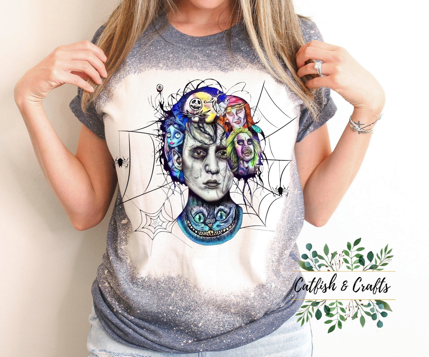 Halloween Bleached Tee
