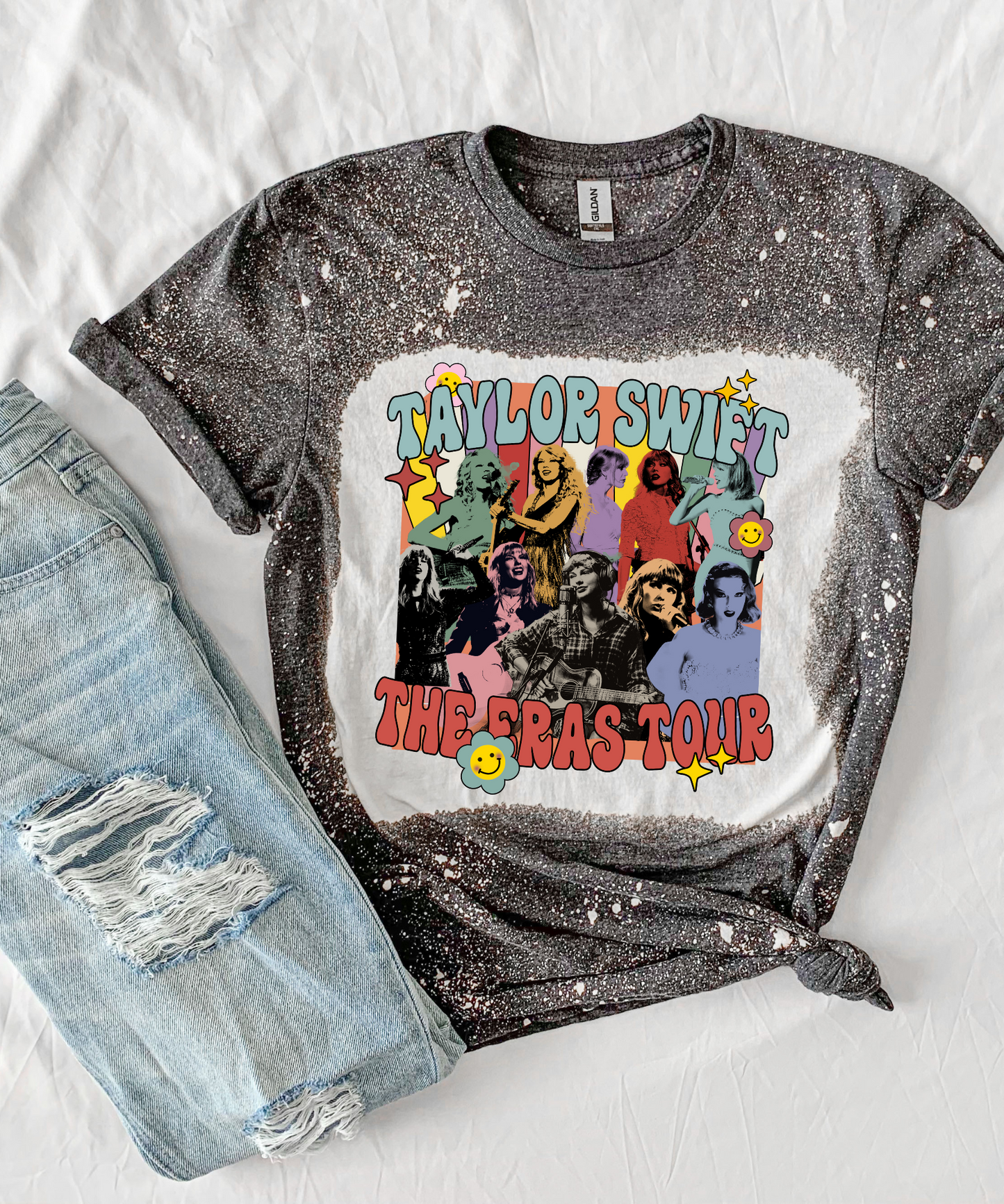 TS Eras Tour Concert Bleached Tee
