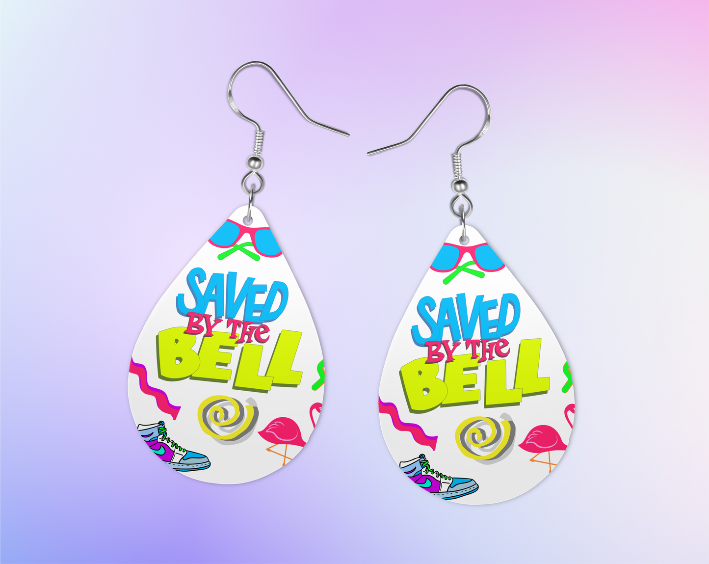 Saved by the Bell 1 inch hypoallergenic Earrings