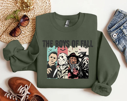 Boys of Fall Horror Halloween Sweatshirt