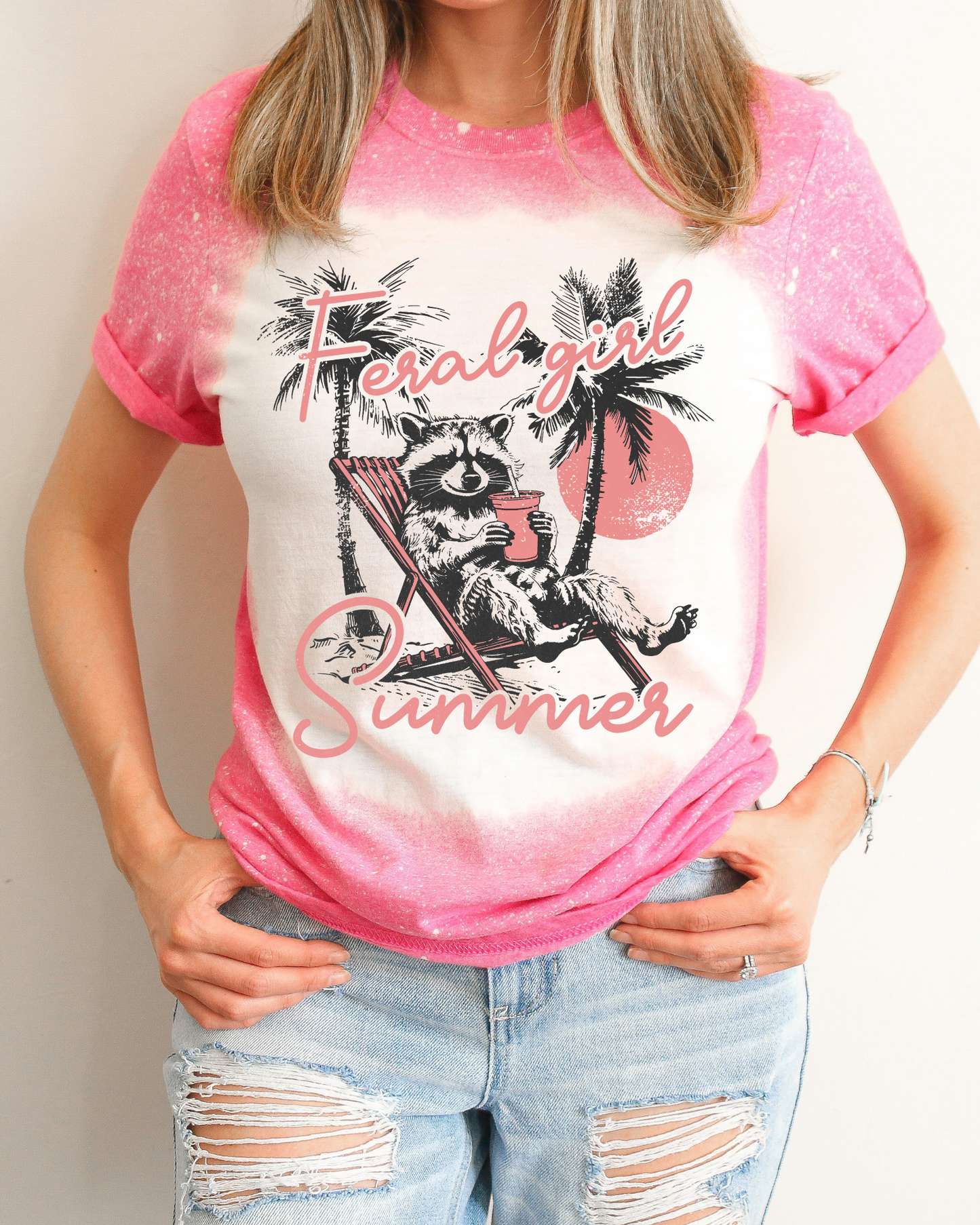 Feral Girl Summer Bleached Tee