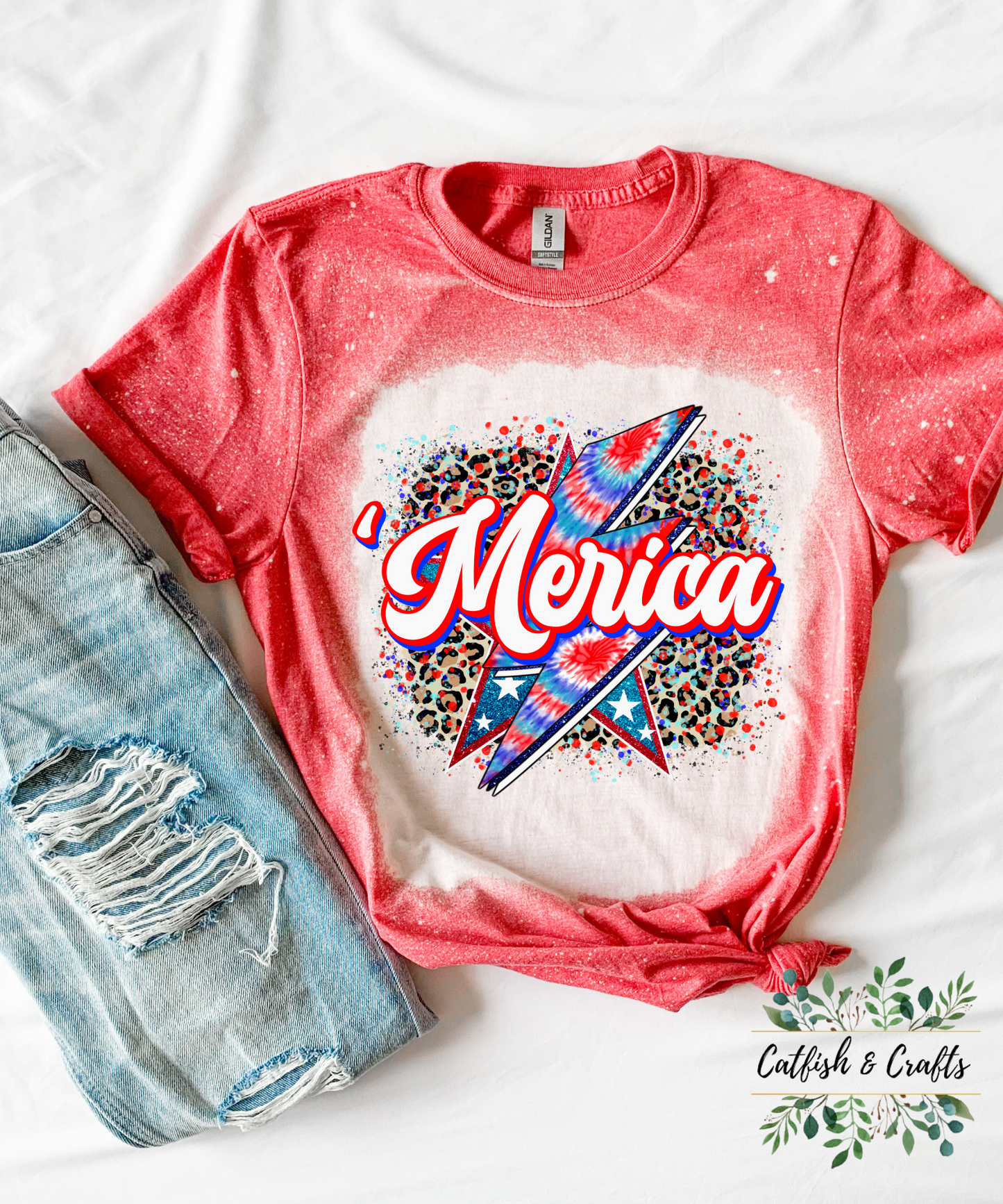 Merica Bleached Tee