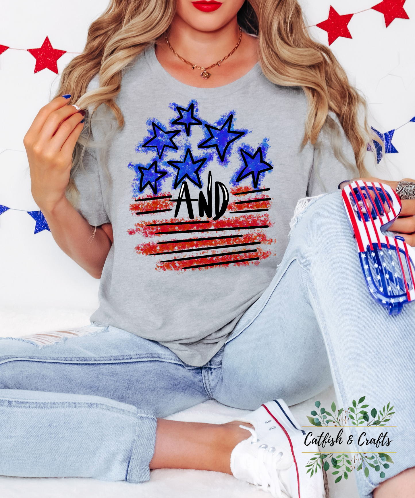 July 4th Tee Stars & Stripes