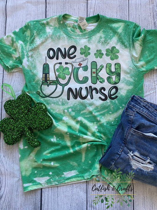 Lucky Nurse Bleached Tee