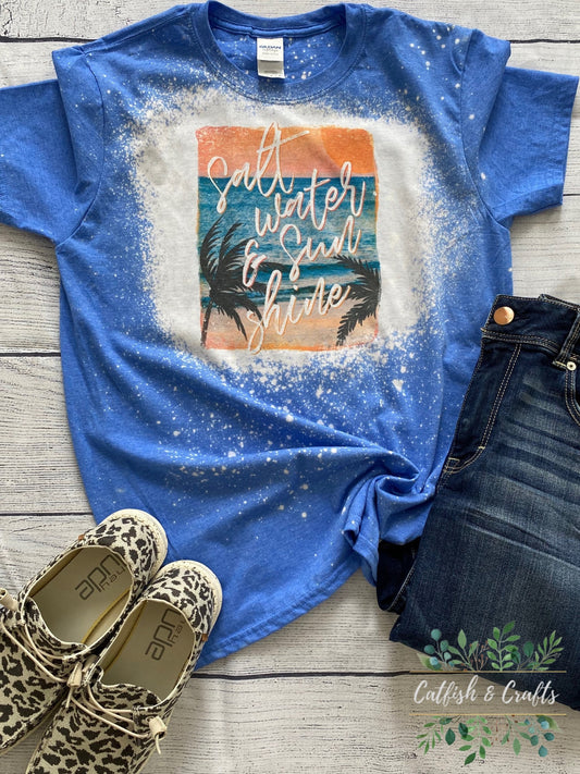 Salt Water and Sunshine Bleached Tee