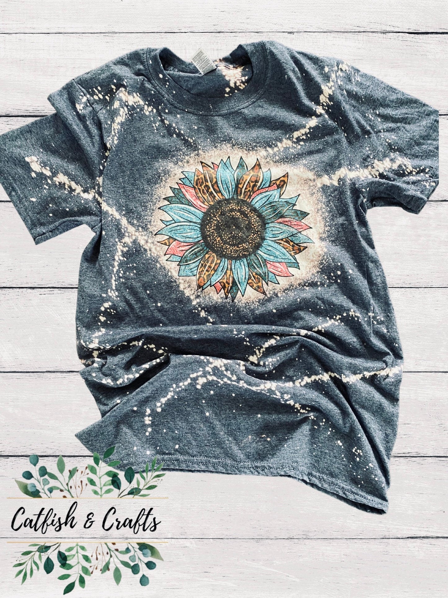 Flower Bleached Tee