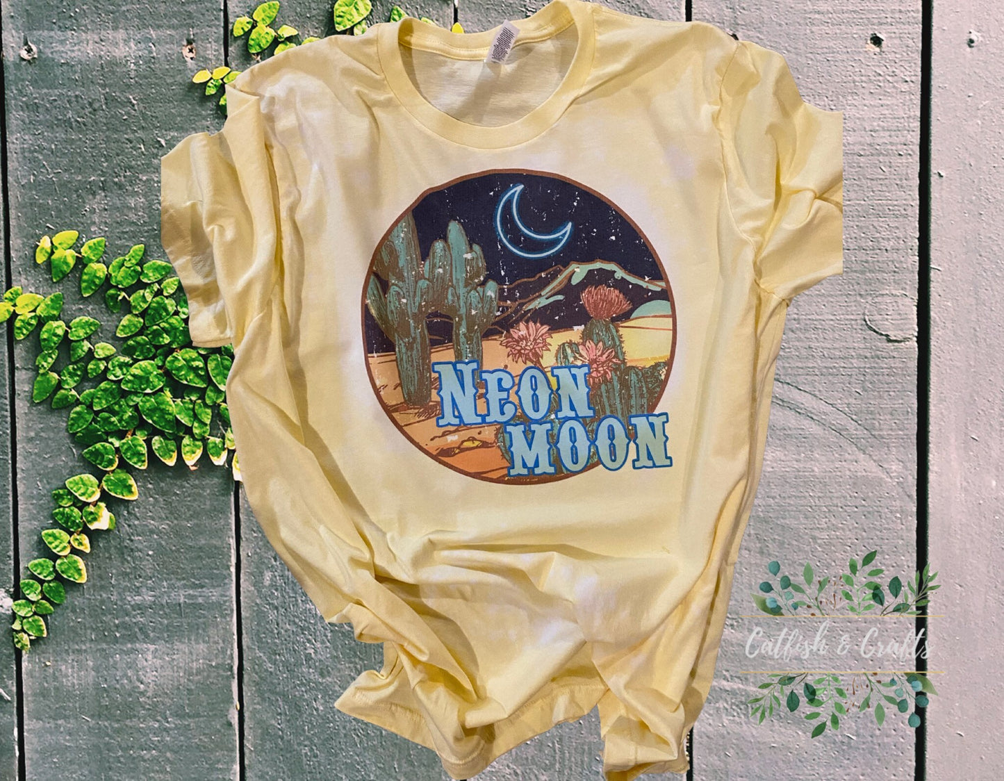 Neon Moon Bleached Tee