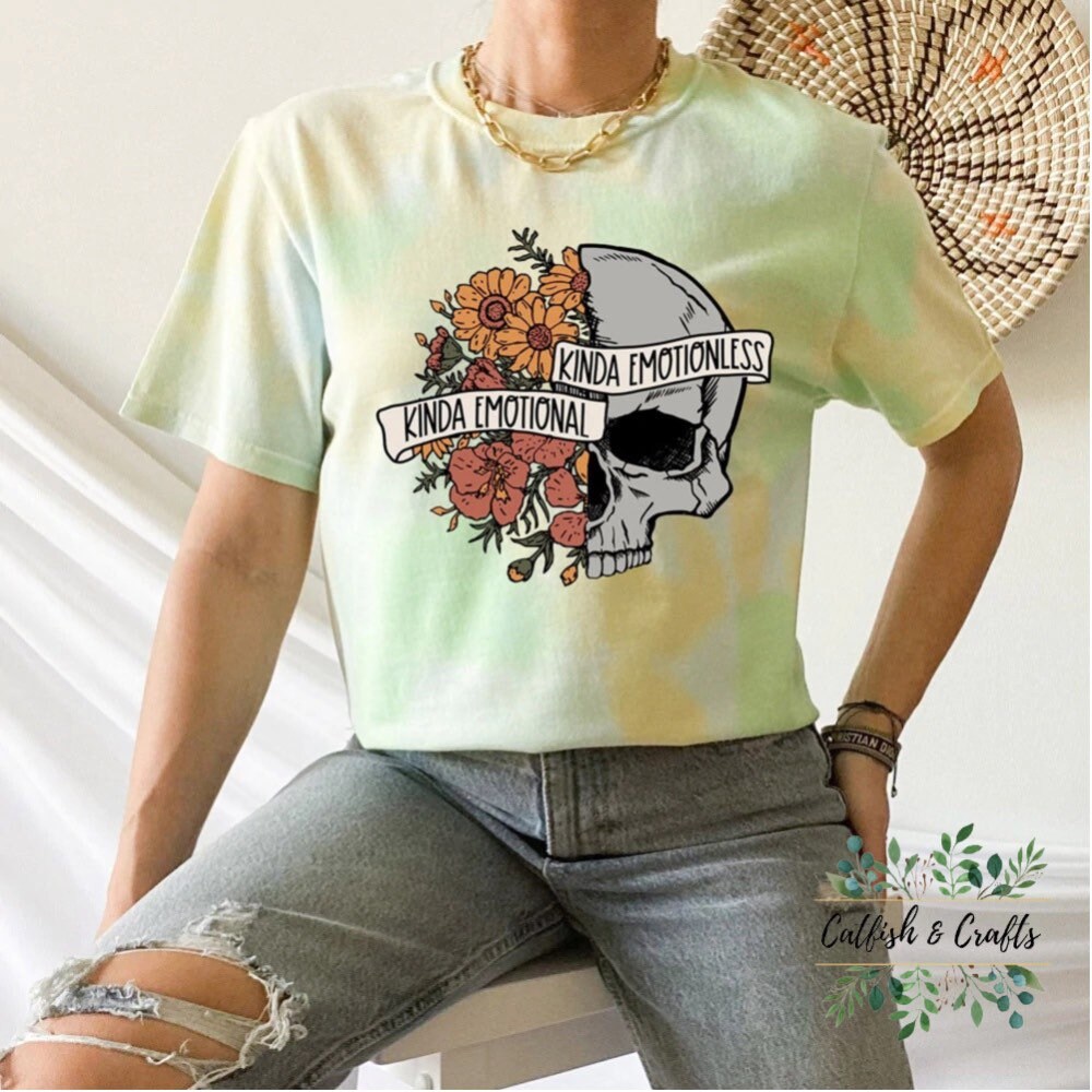 Emotional Emotionless Skull Tee Trendy