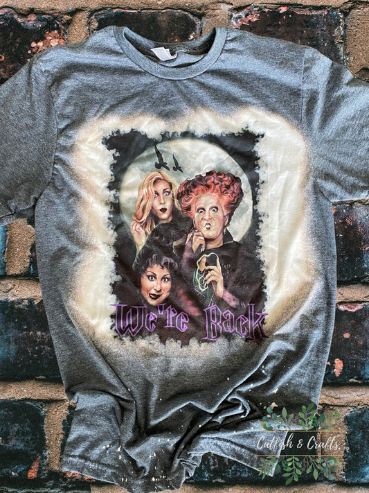 Hocus Pocus Sanderson Sisters Halloween Bleached Tee