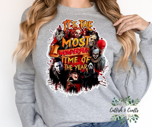 Halloween It’s the Most Wonderful Time of the Year Horror Sweatshirt/Hoodie