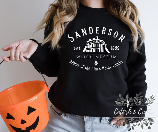 Hocus Pocus Sanderson Sister White Print Halloween Sweatshir