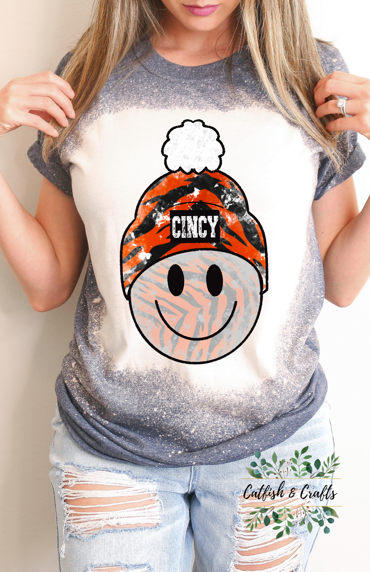 Football Cincinnati Bleached Tee