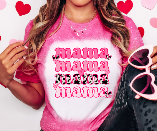 Valentine’s Mama Bleached Tee